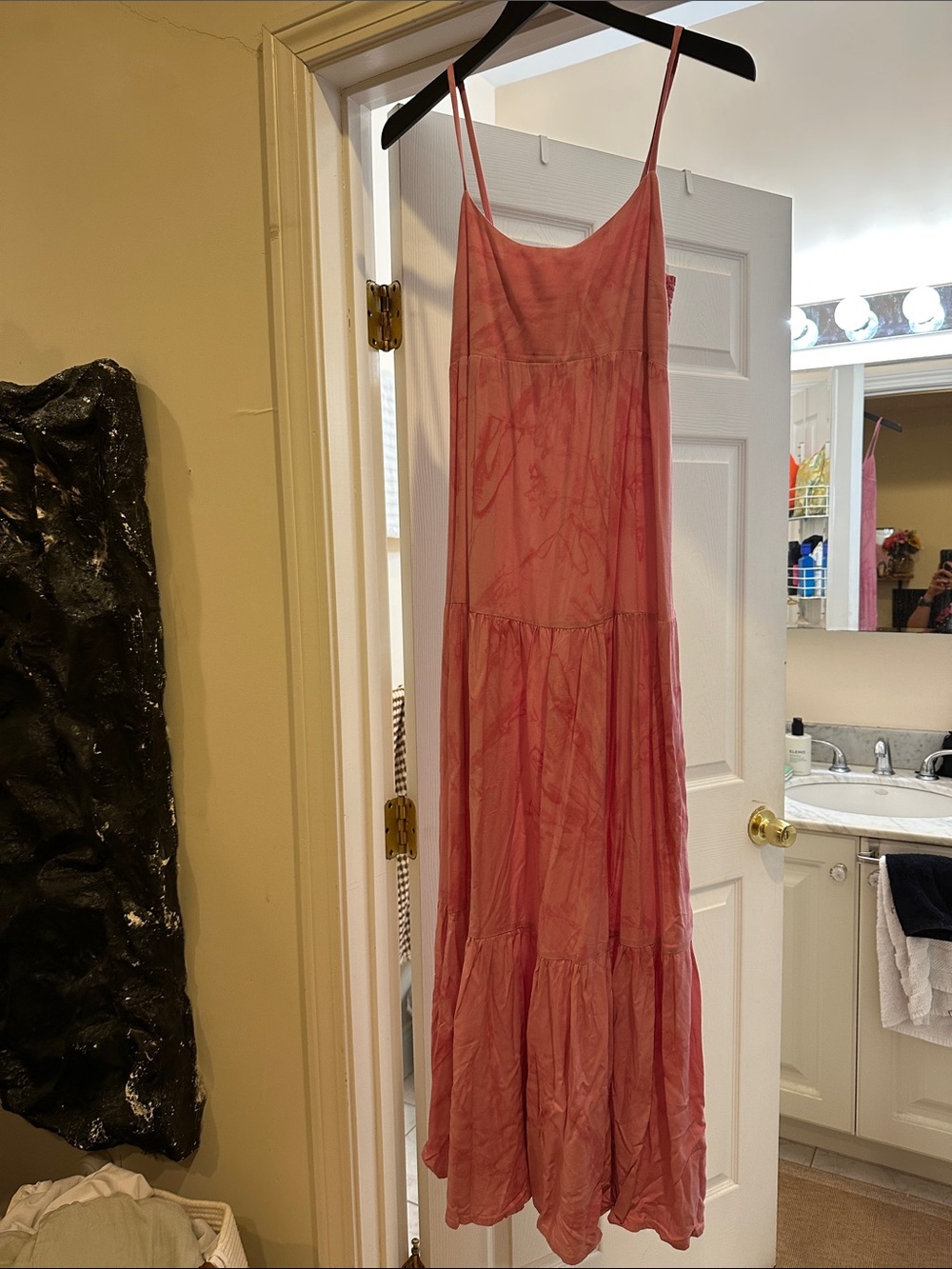 Pink tie dye sundress